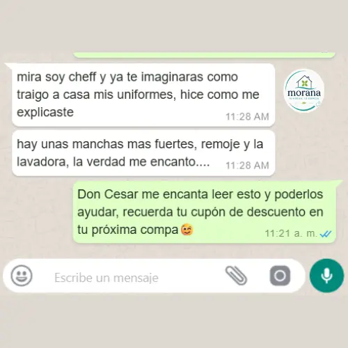 Testimonio cliente ManchOFF - chef