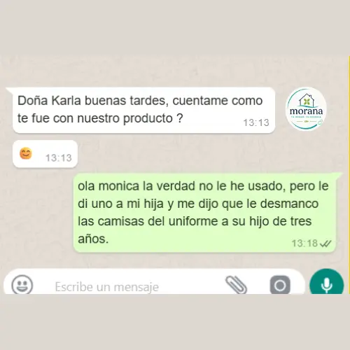 Testimonio cliente ManchOFF - mamá
